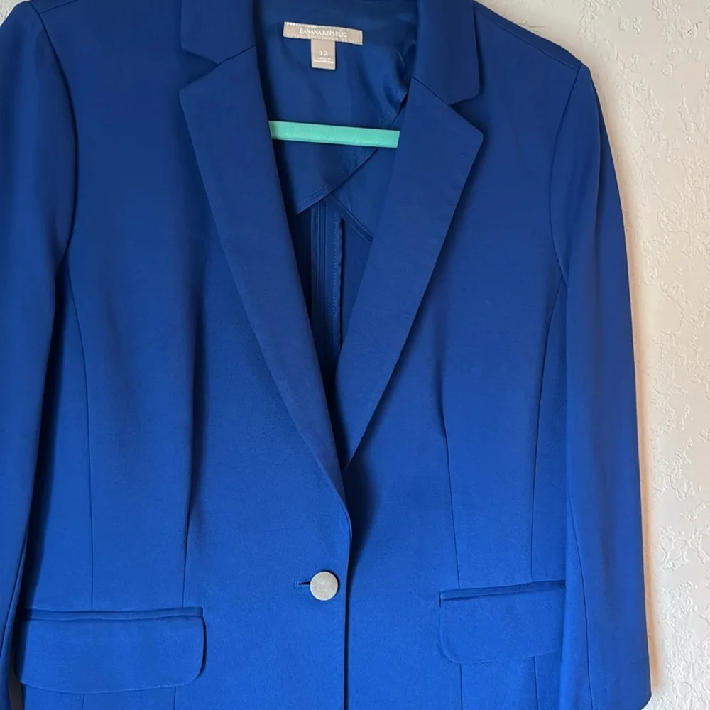 Excellent condition royal blue Banana Republic blazer - Picture 3 of 5